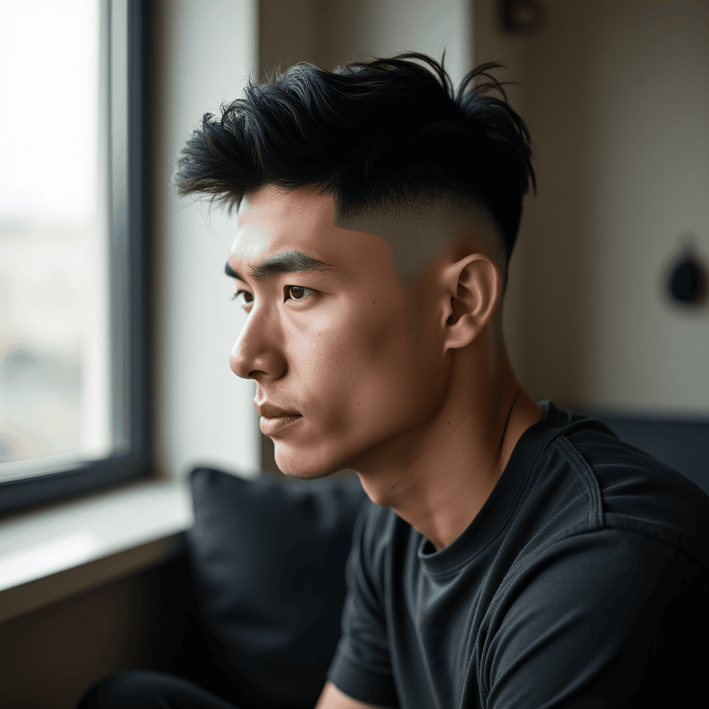 Caesar Cut Skin Fade