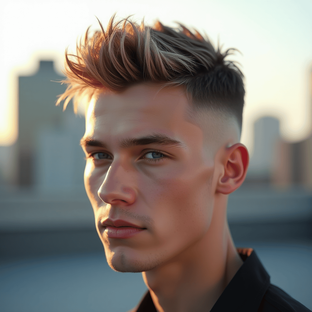 Spiky Texture With Skin Fade