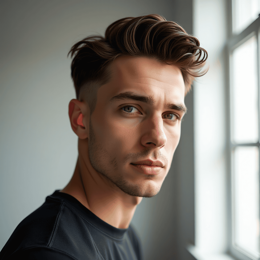  Soft Side Part Scissor Cut