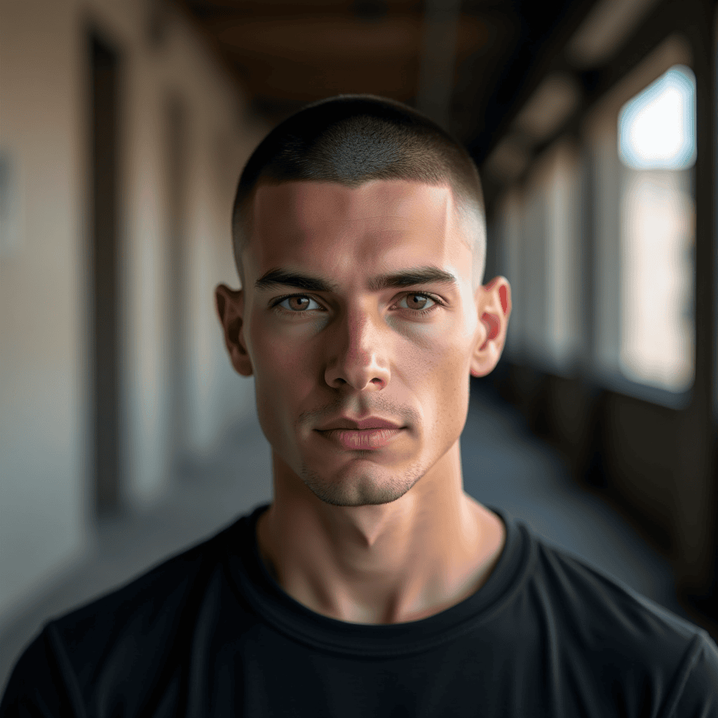 Buzz Cut Mid Fade