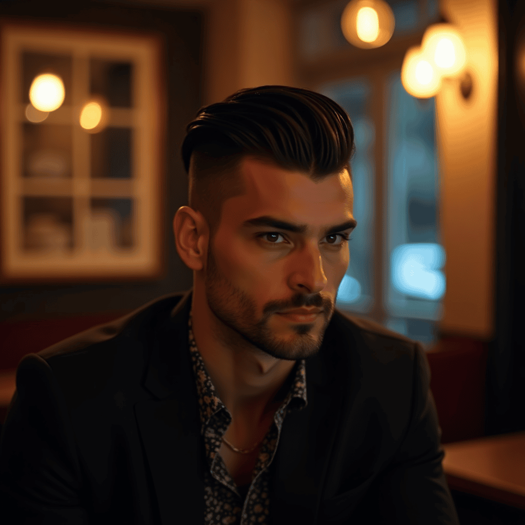 Slick Back Mid Fade