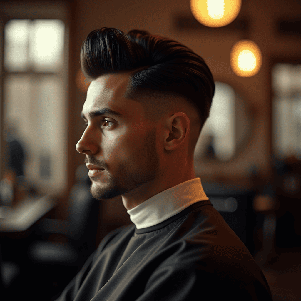 Pompadour Mid Fade