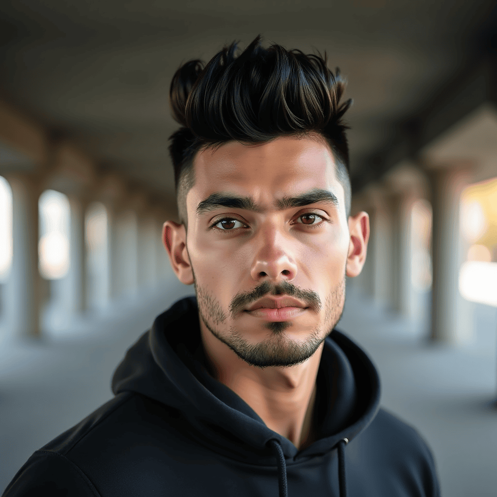 Modern Faux Hawk Mid Fade