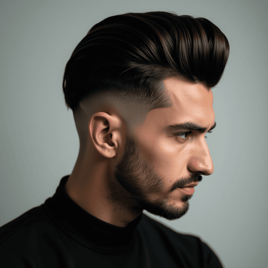 High Fade Pompadour