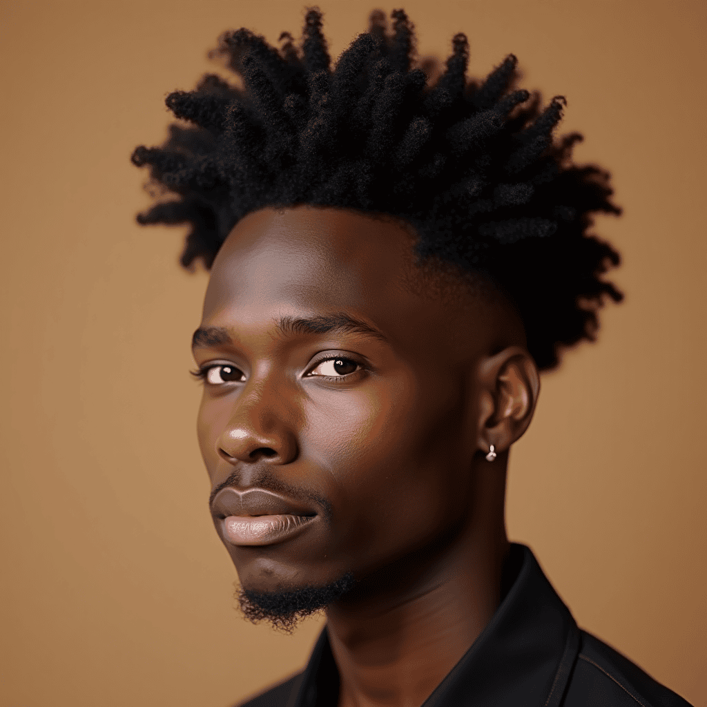 Afro High Fade