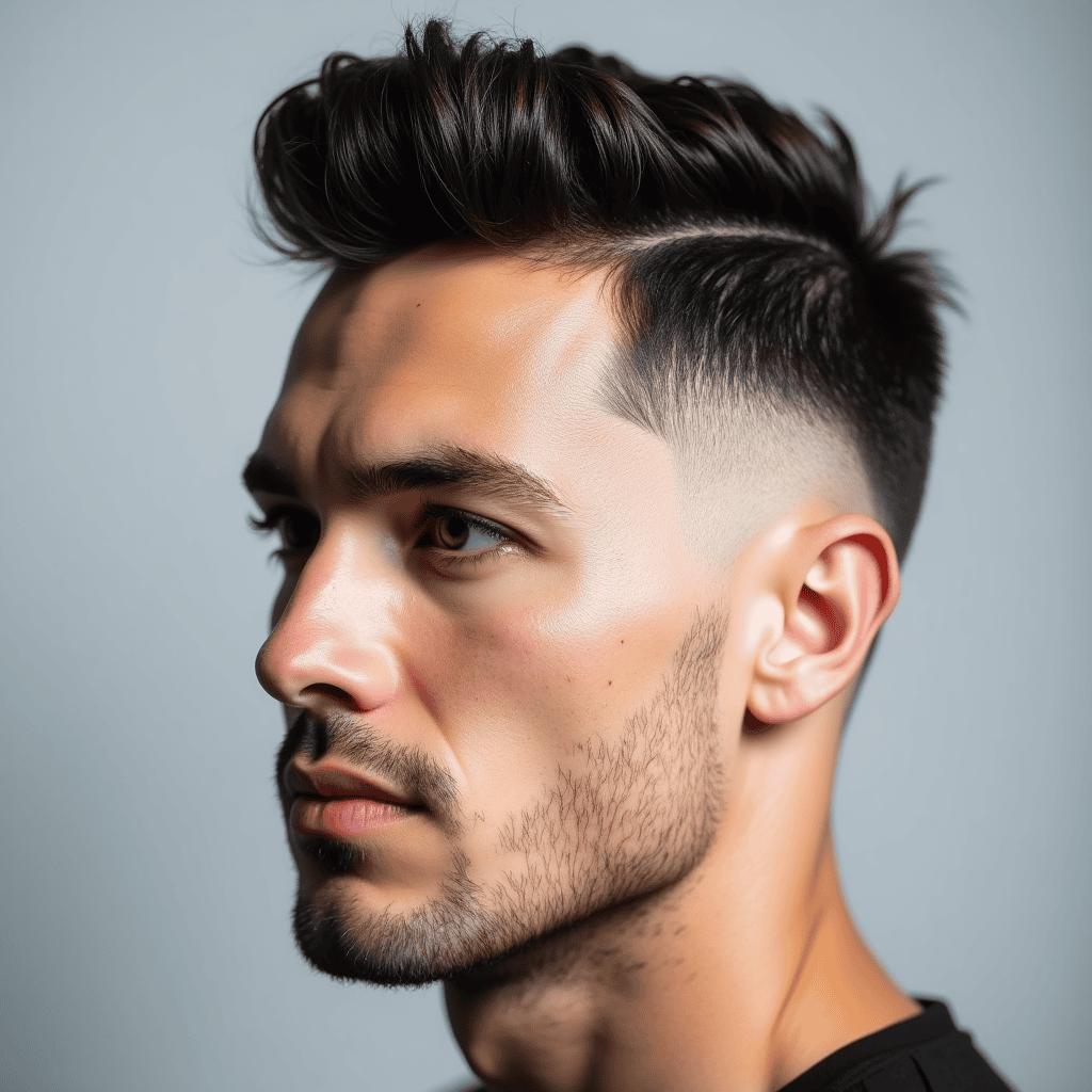 Crew Cut With a Hard Part