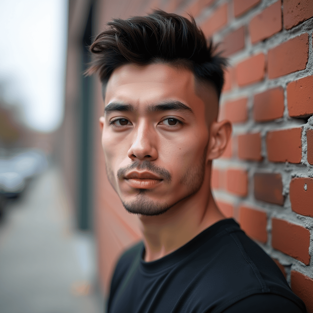 Crew Cut With Spiky Top