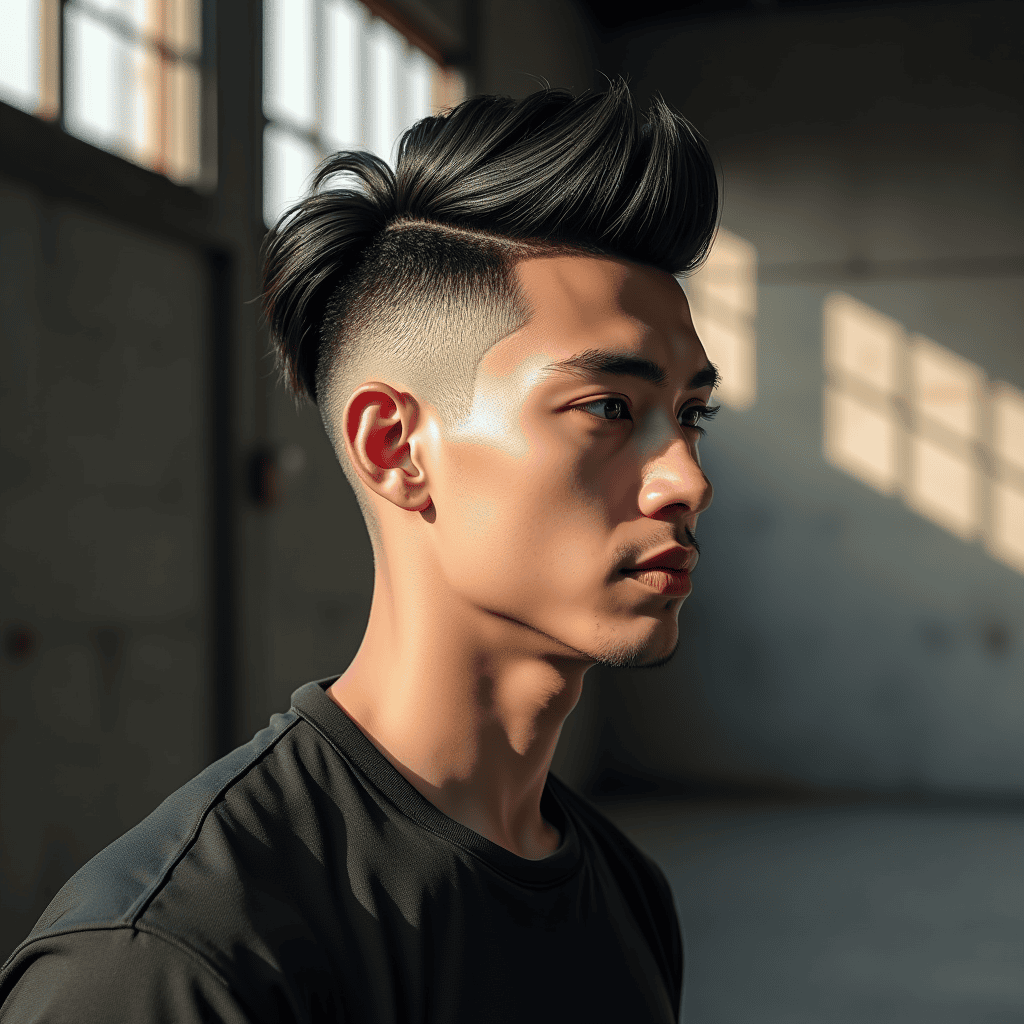 Mid Fade With Defined Spikes