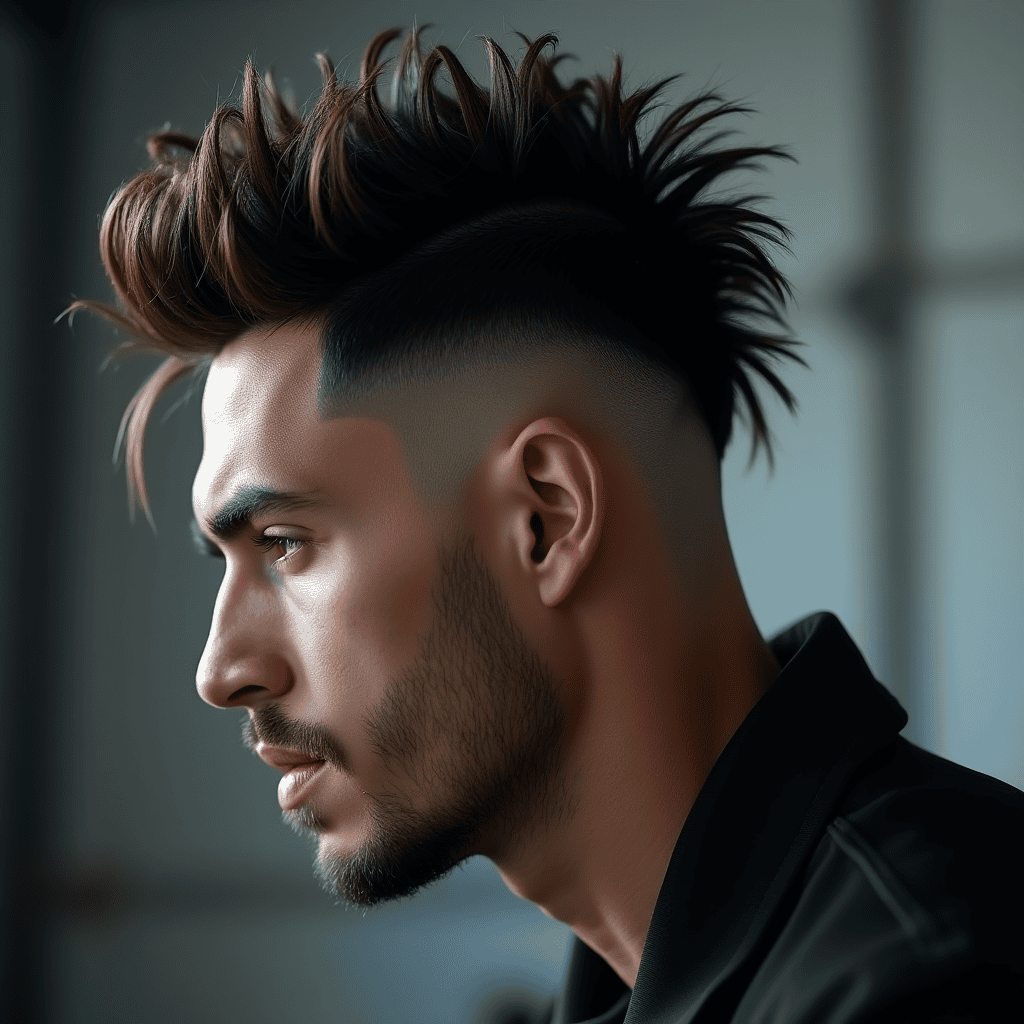 Messy Top With High Fade