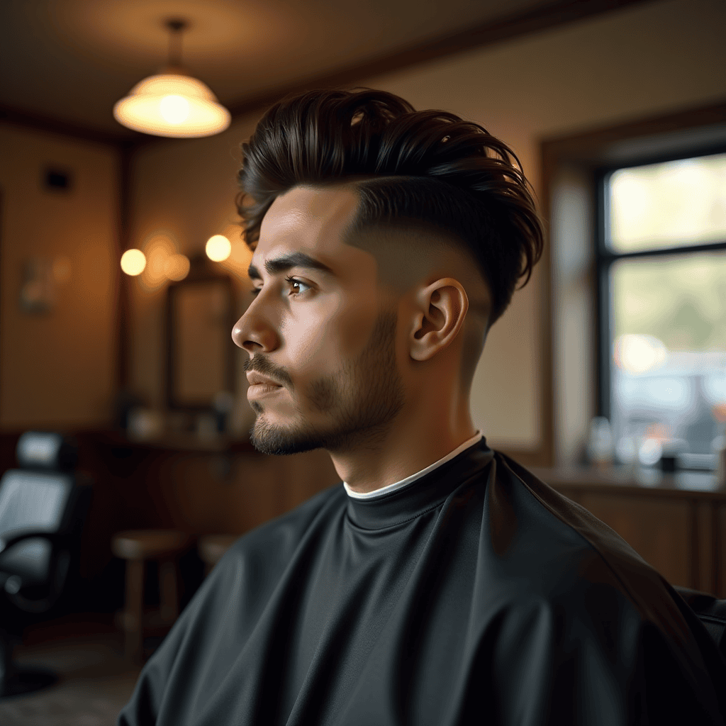 Loose Messy Pompadour