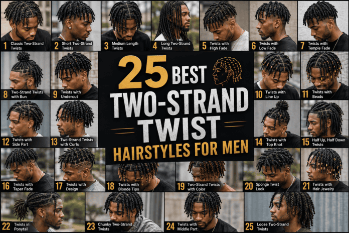 25 Best Two-Strand Twist Hairstyles for Men