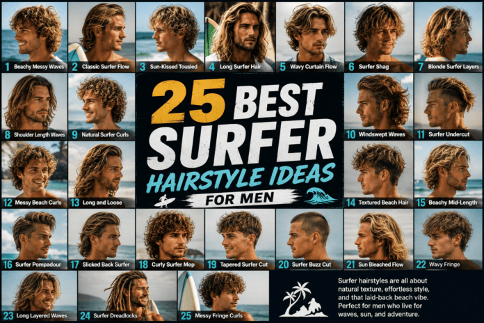 25 Best Surfer Hairstyle Ideas for Men