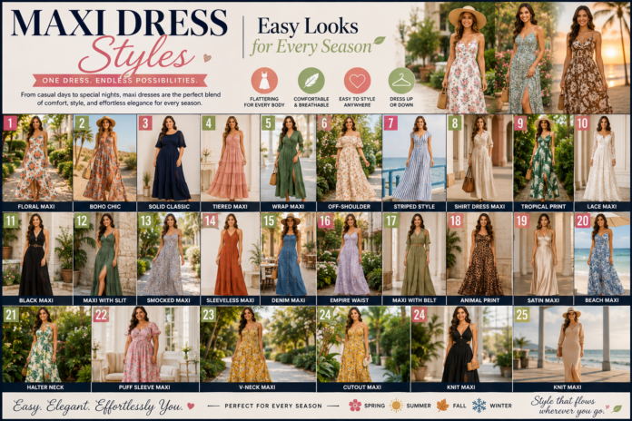 Maxi Dress Styles - Easy Looks for Every Season