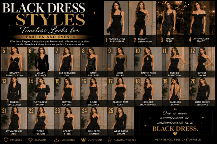 Black Dress Styles - Timeless Looks for Parties and Events